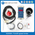 Forklift overspeed alarm, forklift speed limit device